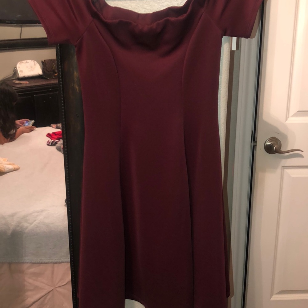 Off the shoulders skater dress